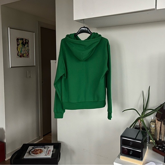 Aritzia Sunday Best Green Women's Hoodie Sweater Sz S - Picture 6 of 14